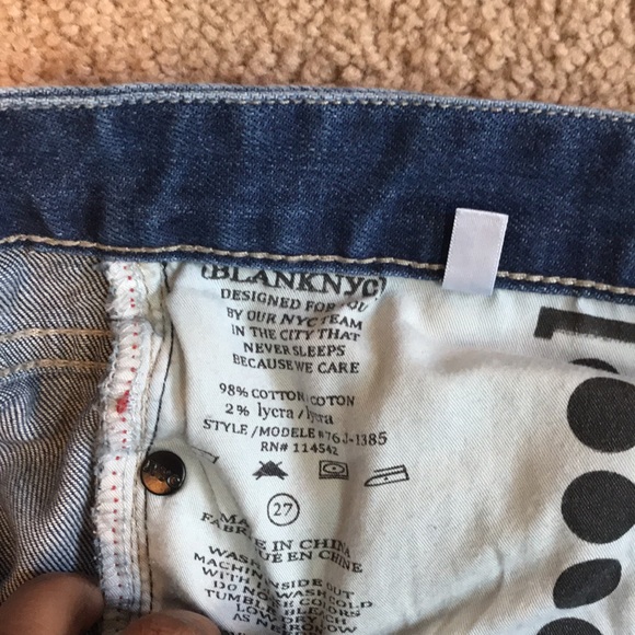 Blank NYC ripped denim size 27 - Picture 4 of 6